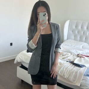 Aritzia Talula Gray Tailored Blazer